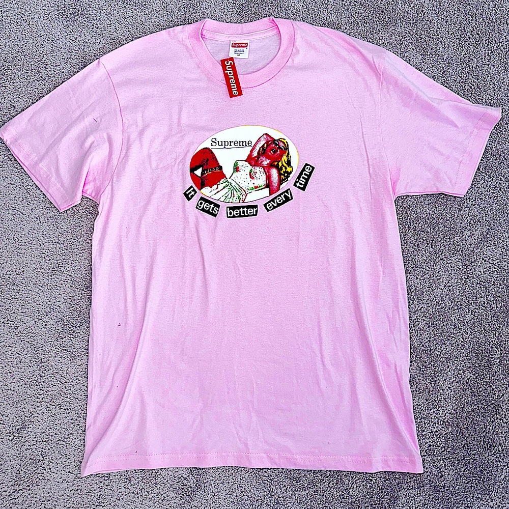 Worn once-RARE SUPREME Gets Better Everytime Tee Size M